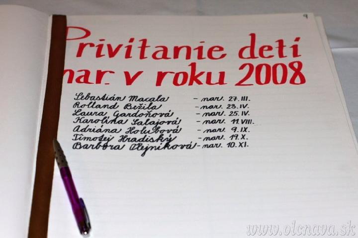 Privítanie detí 2008